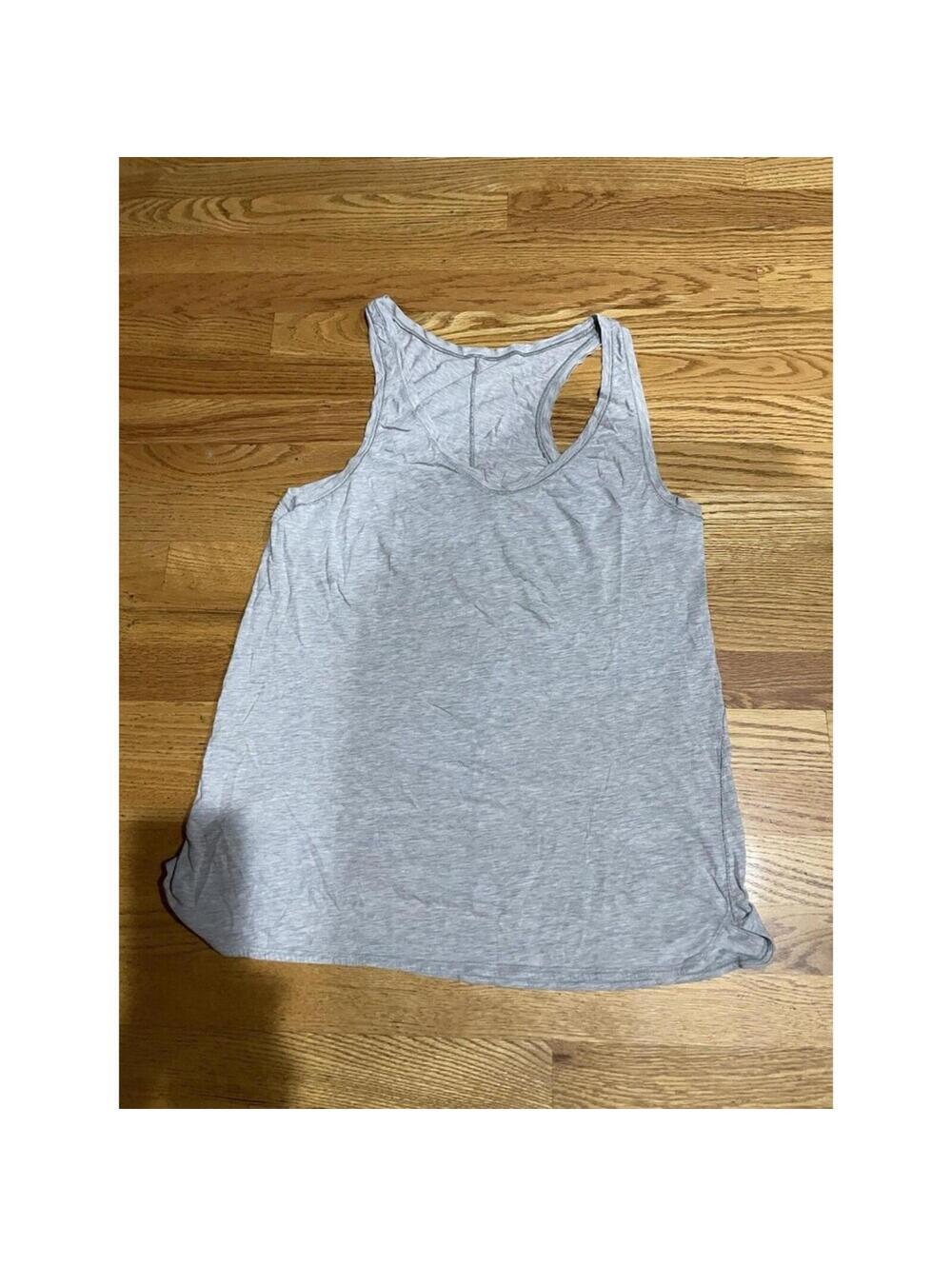 Women’s Lululemon Grey Tank Top Racer Back Shirt L Large